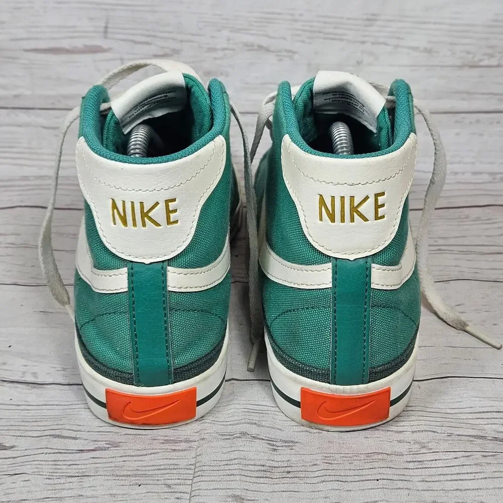 Nike DM3363-300 Court Legacy Men's 8 Teal Menthol Green White Canvas Sneakers